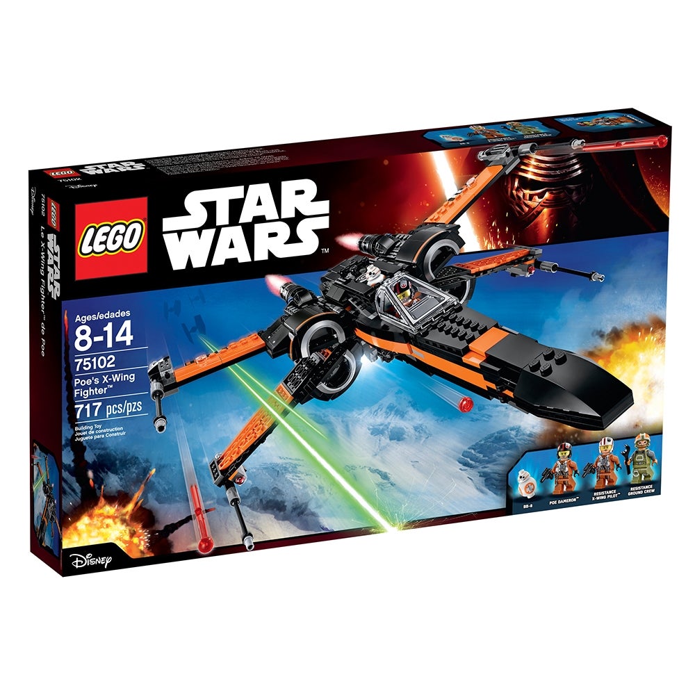 NUOVO X-Wing Poe STAR WARS no LEGO 75102 fighter con accessori e personaggi